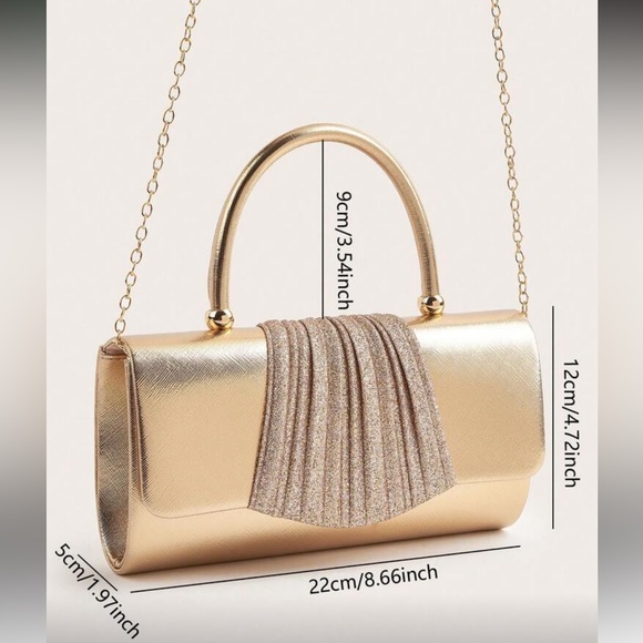 Elegant Gold Clutch Bag